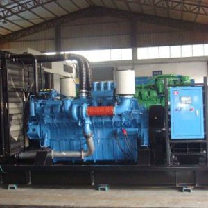 open type 50Hz 1100kw 1375kva MTU 12V4000G23R engine diesel generator set