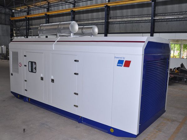 containerized silent 50Hz 1100kw 1375kva MTU 12V4000G23R engine diesel generator set