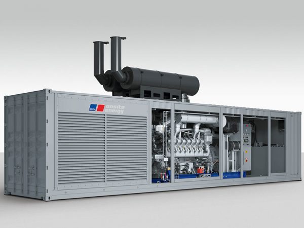 containerized silent 50Hz 1640kw 2050kva MTU 16V4000G23 engine diesel generator set